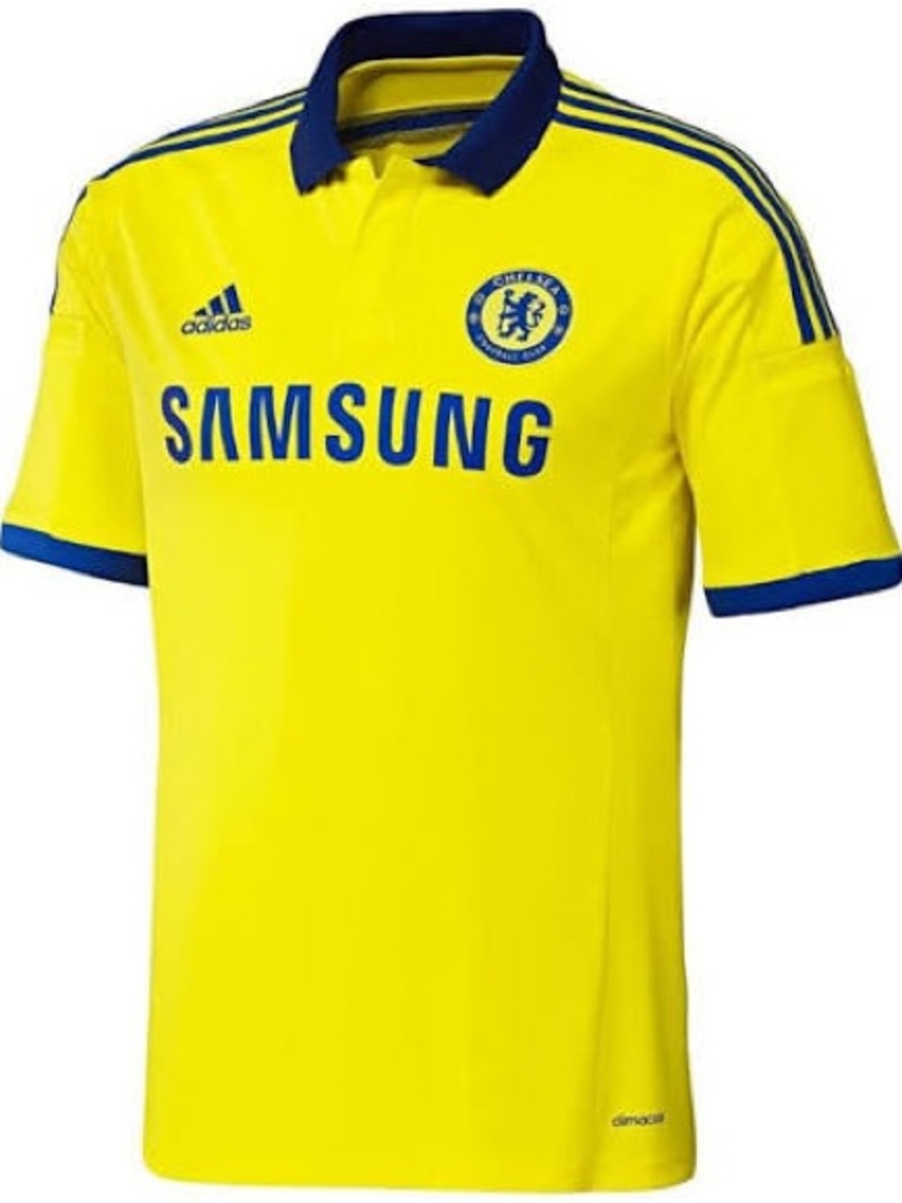 adidas Yellow and Blue Chelsea Football Jersey with Samsung Logo